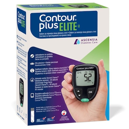 Глюкомер апарат за измерване на кръвна захар Ascensia Diabetes Care Contour plus ELITE