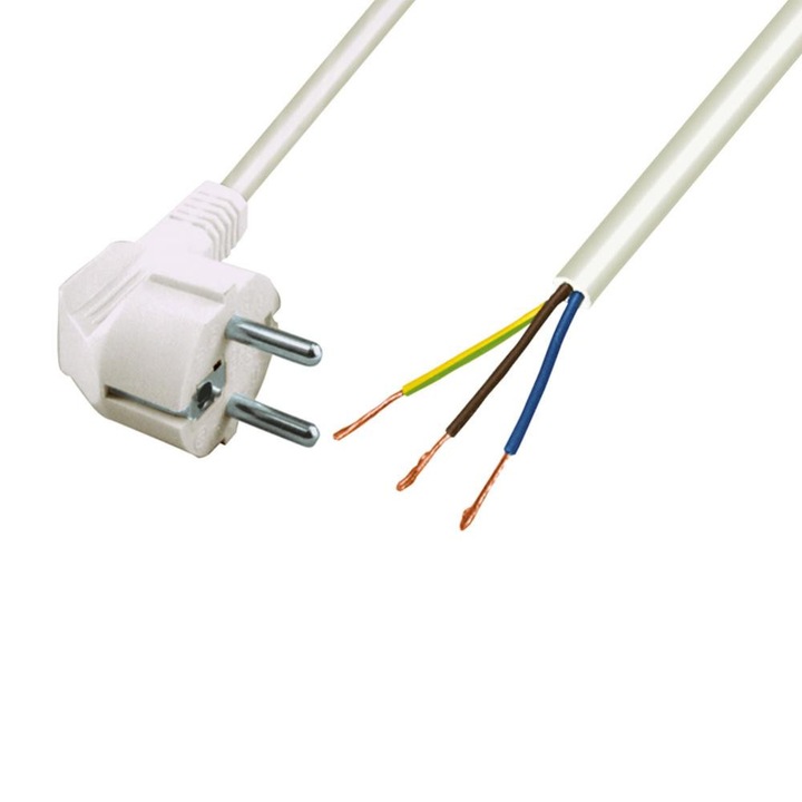 Cablu de alimentare, SMA, 2 m, Alb