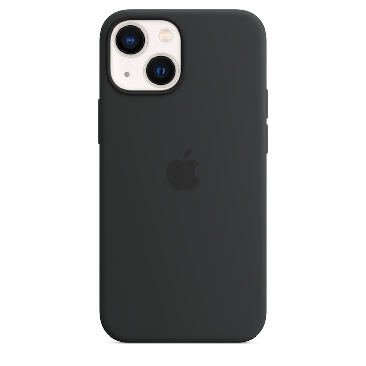 Husa telefon, Silicon, Pentru Apple iPhone 13, Negru