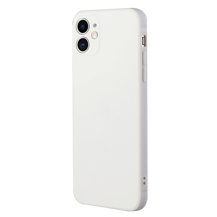 Силиконов Калъф за Apple iPhone 13, Защита на камерите, Бял