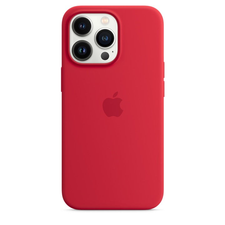Силиконов Калъф за Apple iPhone 13 Pro, Удароустойчив, Red