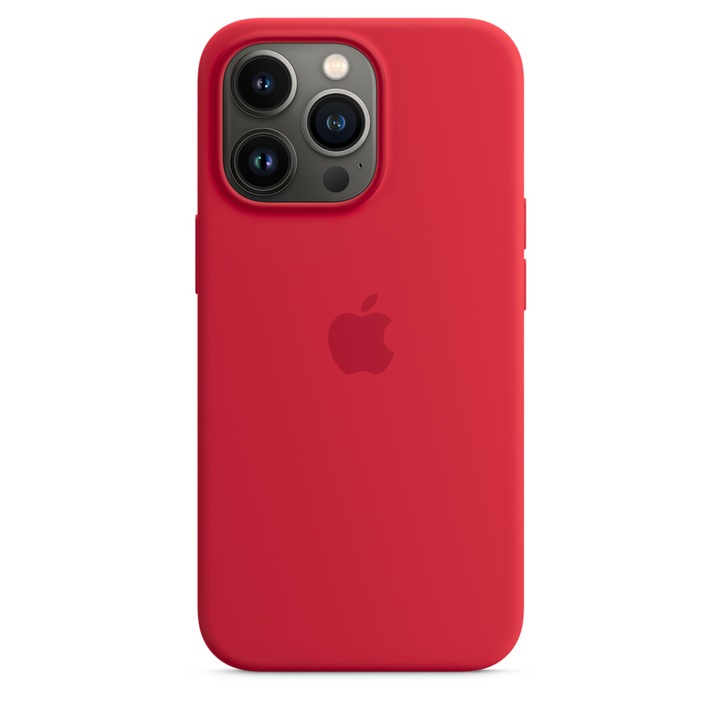 Силиконов Калъф за Apple iPhone 13 Pro, Удароустойчив, Red
