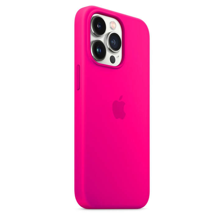 Силиконов Кейс за Apple iPhone 13 Pro Max, Висококачествен, Електиковорозов