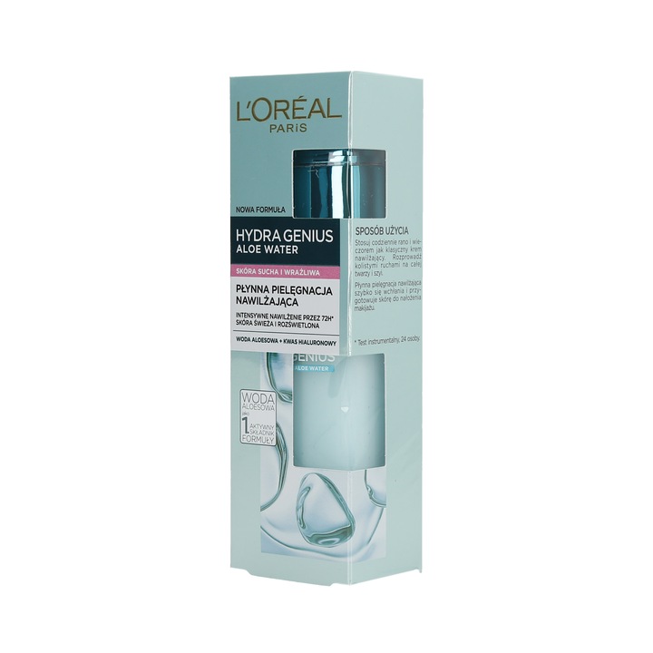 L'OREAL PARIS HYDRA GENIUS крем за лице, За суха/чувствителна кожа, 70 ml