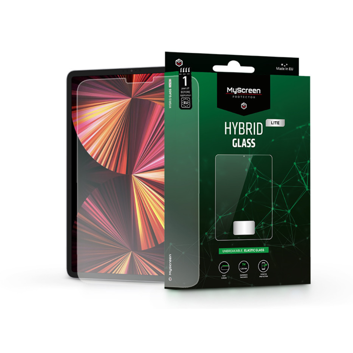 Apple iPad Pro 11 (2018/2020/2021)/iPad Air 4 (2020) rugalmas üveg képernyővédő fólia - MyScreen Protector Hybrid Glass Lite - átlátszó