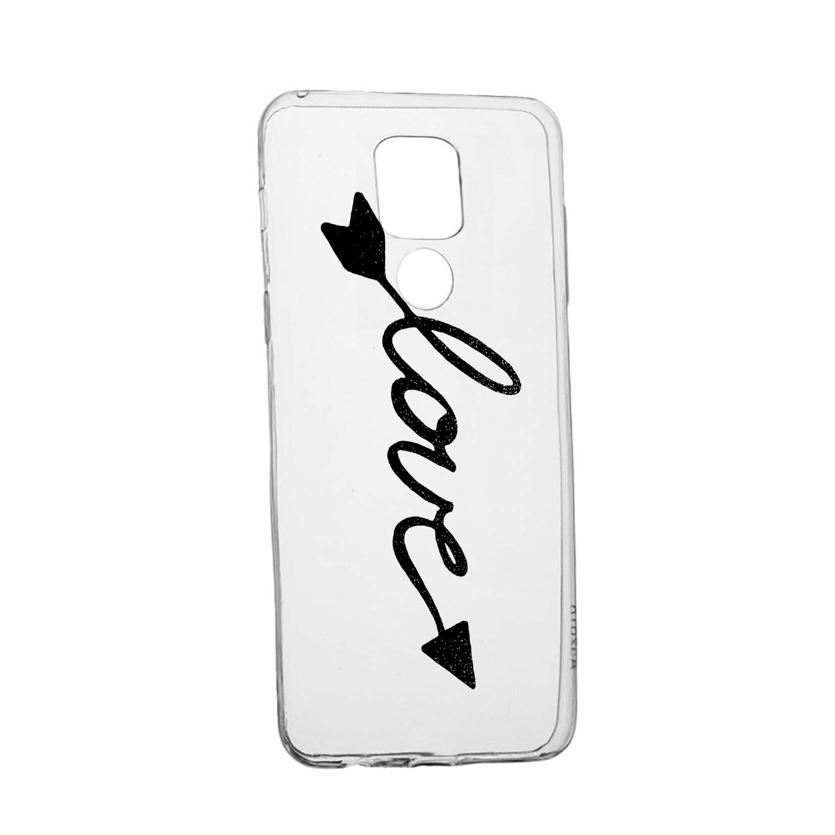 Husa Silicon Love, Compatibila Cu Motorola Moto E7 Plus, rezistenta la uzura, anti-alunecare, 225