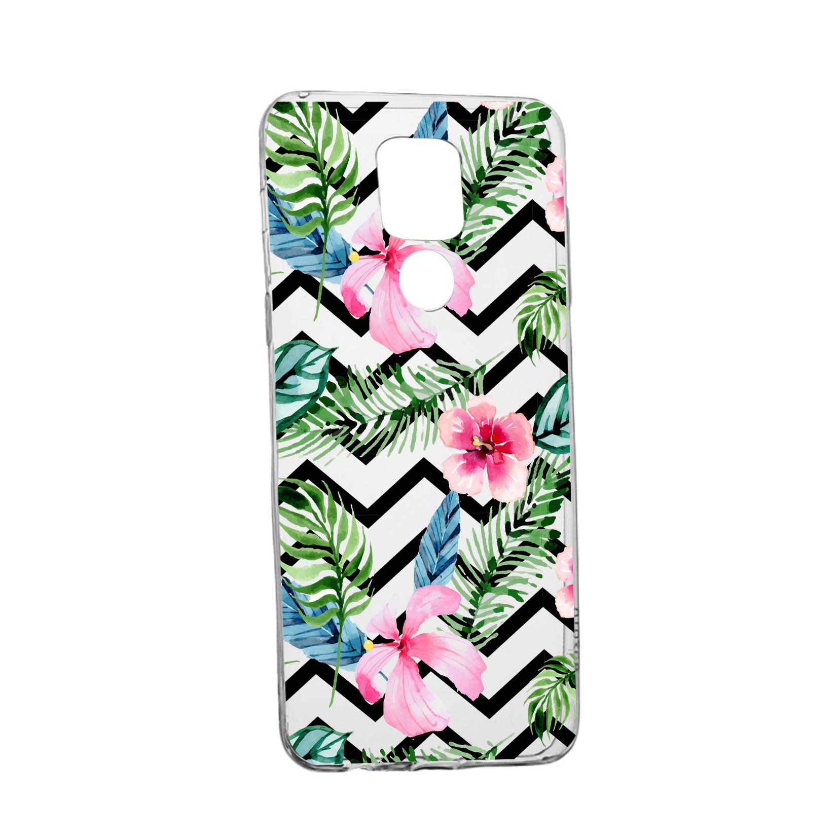 Husa Silicon Compatibila Cu Motorola Moto E7 Plus, Tropical, rezistenta la uzura, anti-alunecare, 49