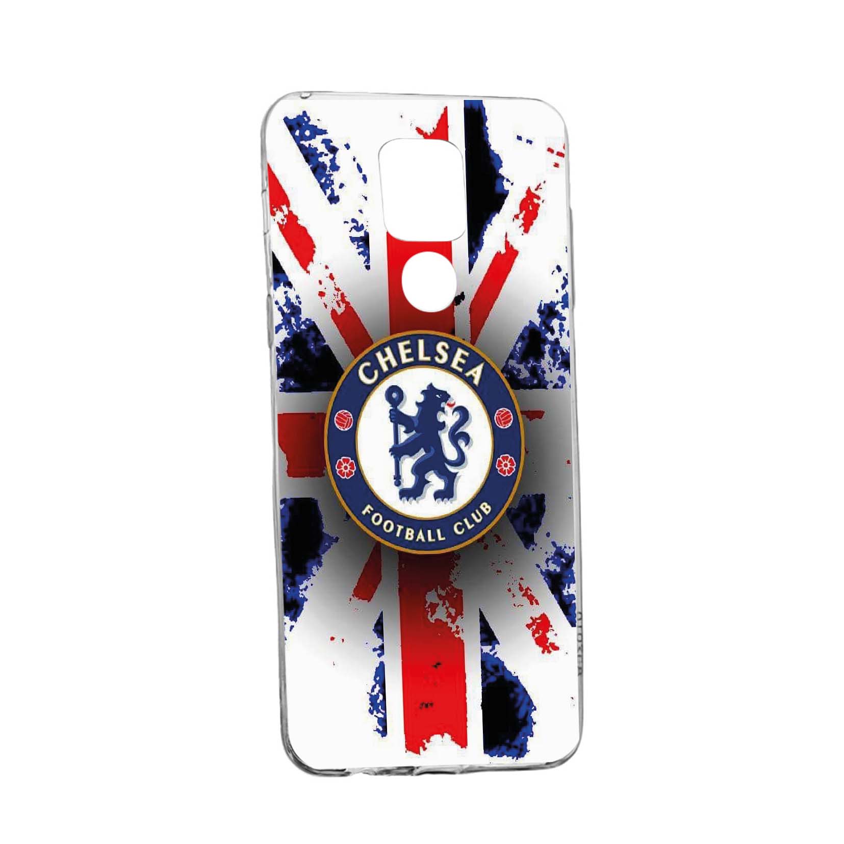 Husa Silicon Football, Chelsea, Compatibila Cu Motorola Moto G9, rezistenta la uzura, anti-alunecare, 236