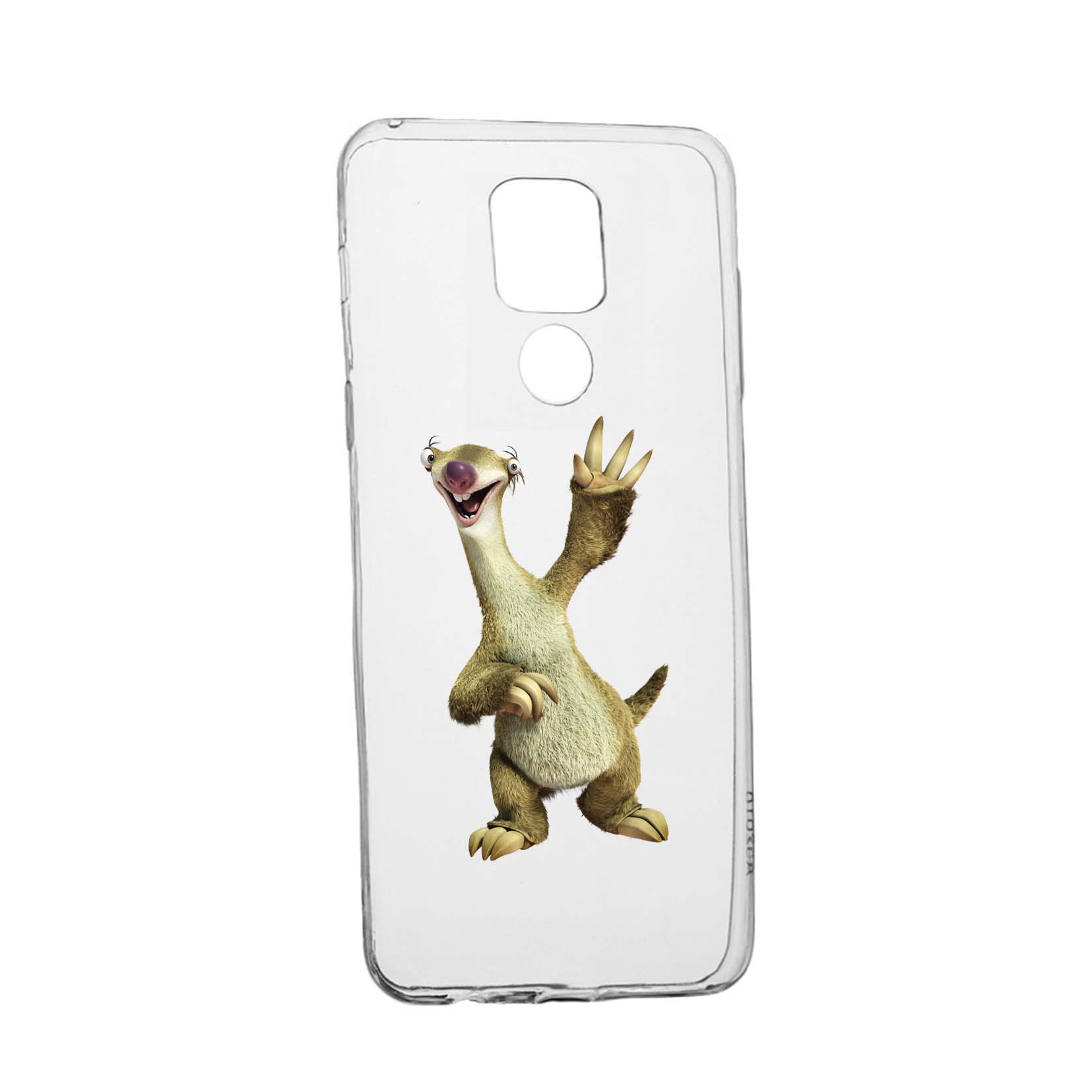 Husa Silicon Compatibila Cu Motorola Moto E7 Plus, Ice Age Sid, rezistenta la uzura, anti-alunecare, 24