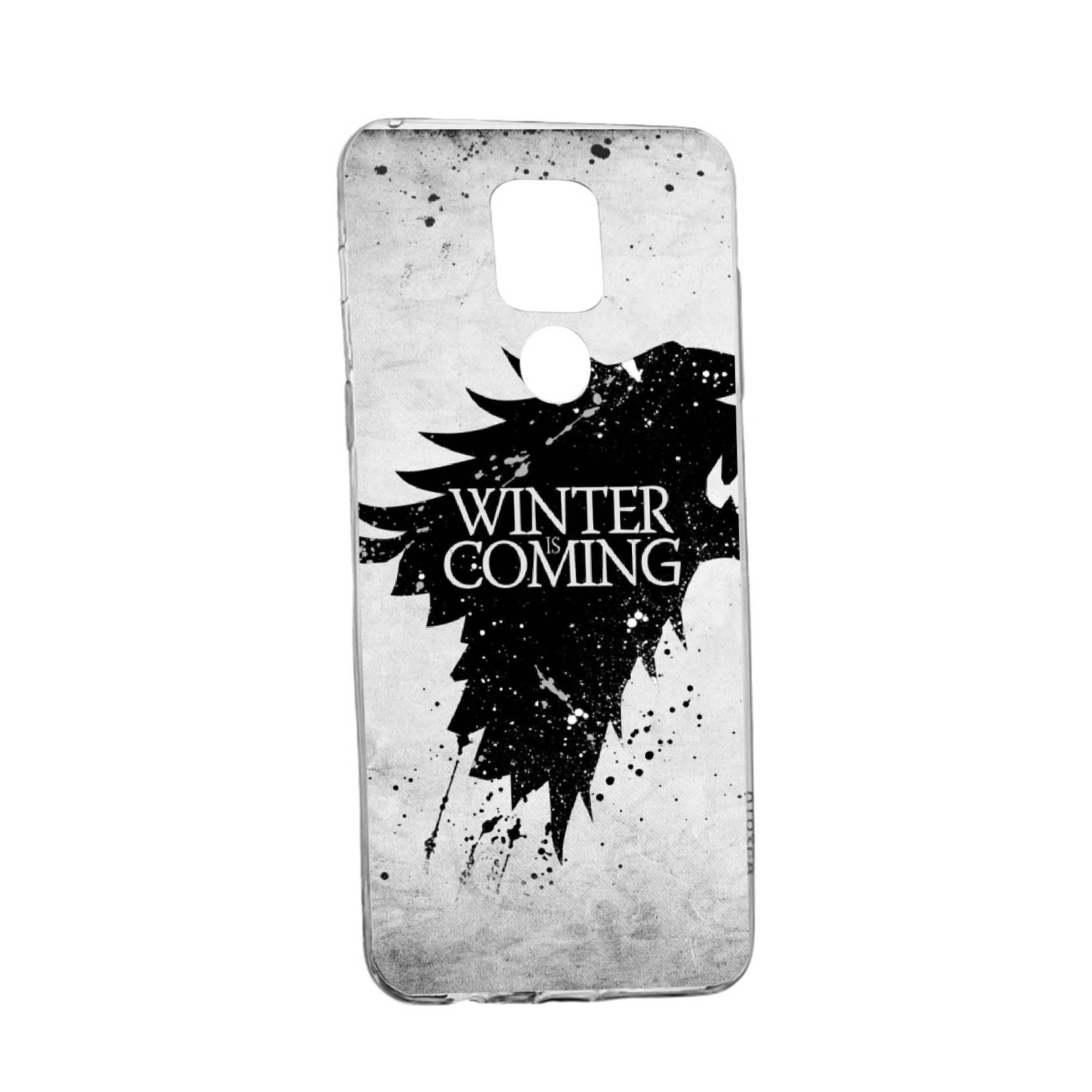 Husa Silicon Compatibila Cu Motorola Moto G9, GOT Winter is coming, rezistenta la uzura, anti-alunecare, 29