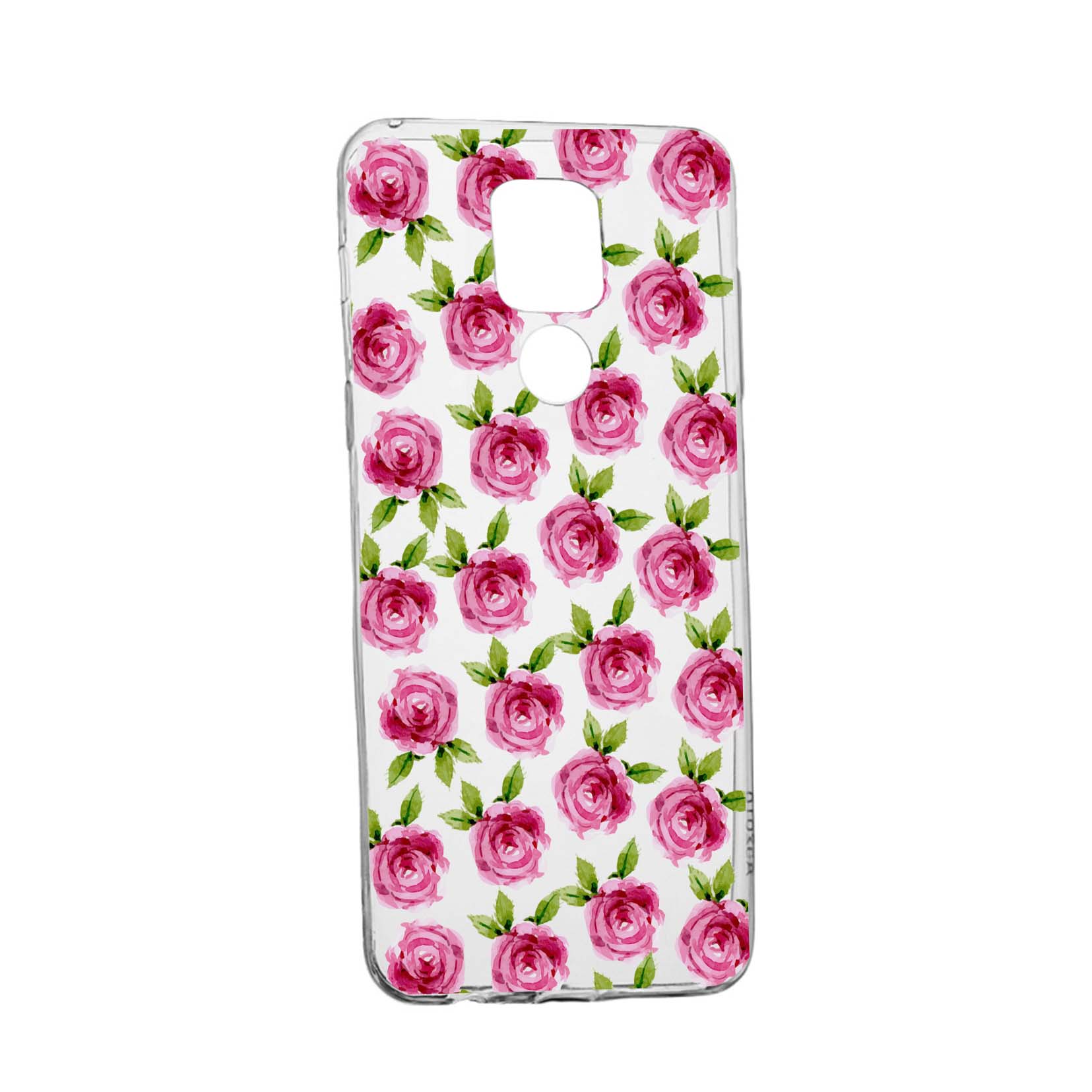 Husa Silicon Compatibila Cu Motorola Moto E7 Plus, Rose, rezistenta la uzura, anti-alunecare, 107