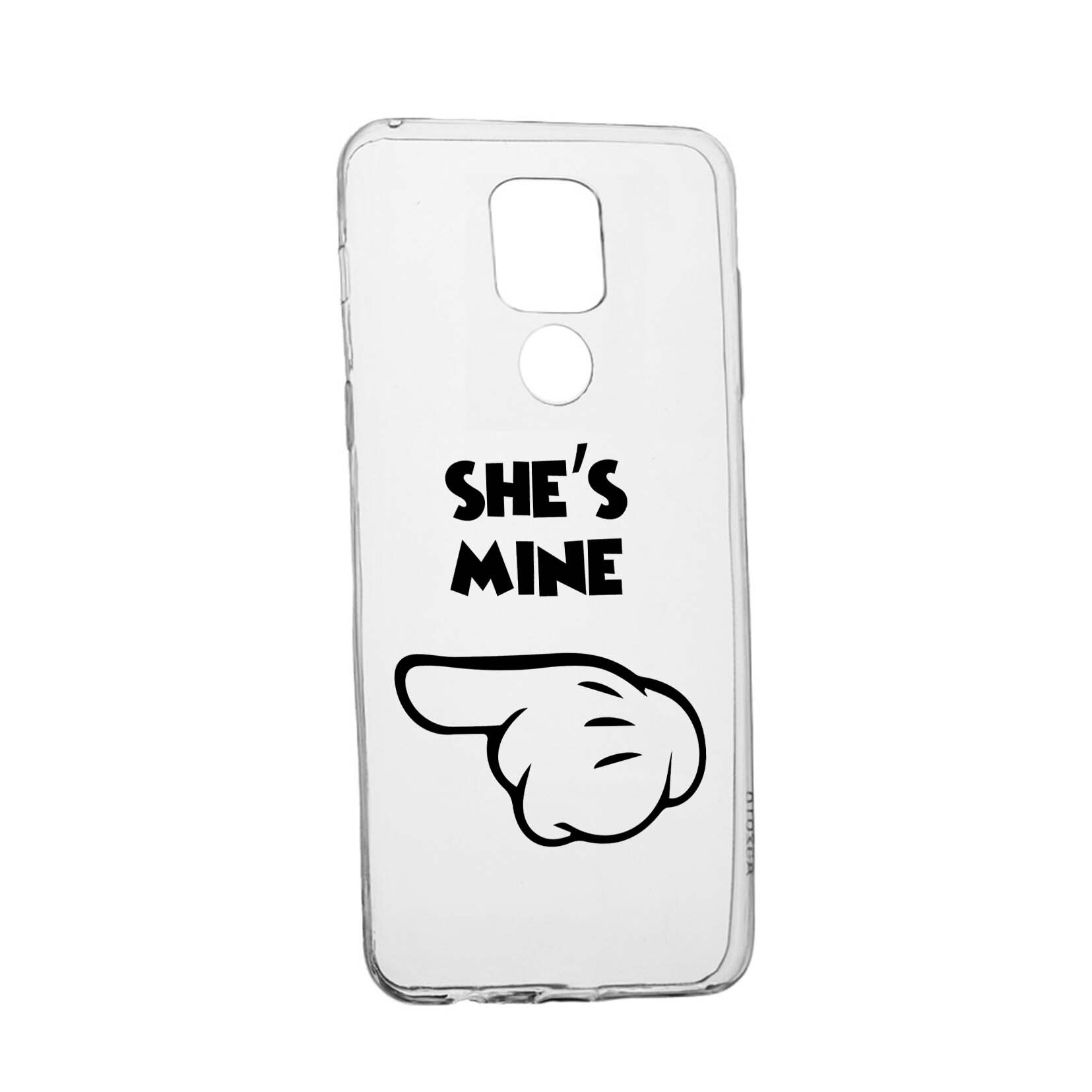 Husa Silicon Compatibila Cu Motorola Moto G9, She's Mine, rezistenta la uzura, anti-alunecare, 106