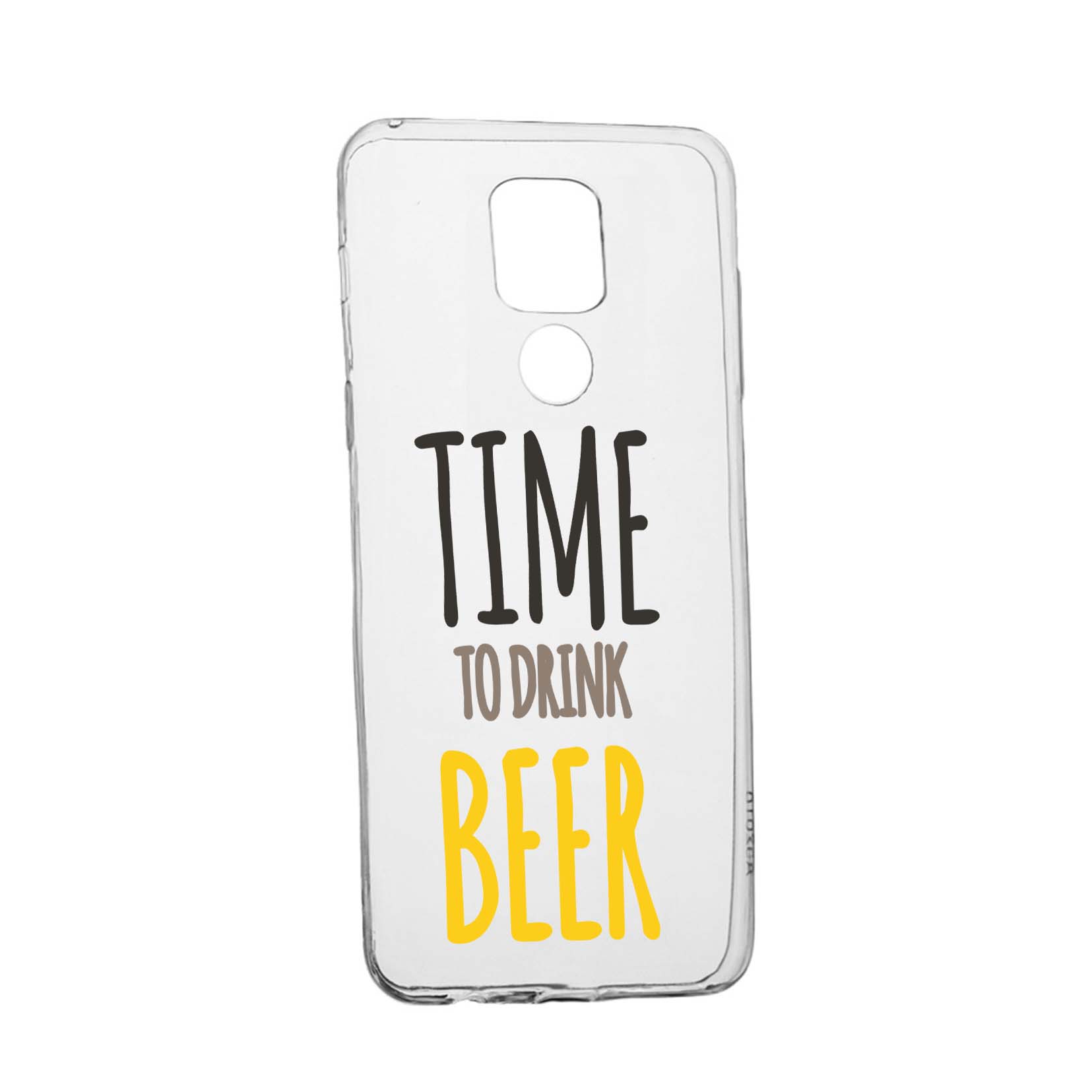 Husa Silicon Compatibila Cu Motorola Moto E7 Plus, rezistenta la uzura, anti-alunecare, Beer, 157