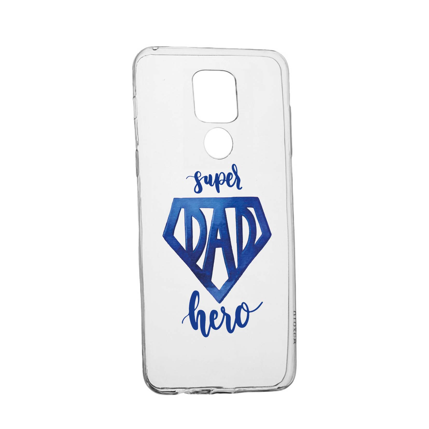 Husa Silicon Compatibila Cu Motorola Moto G9 Play, rezistenta la uzura, anti-alunecare, Superhero Dad, 182