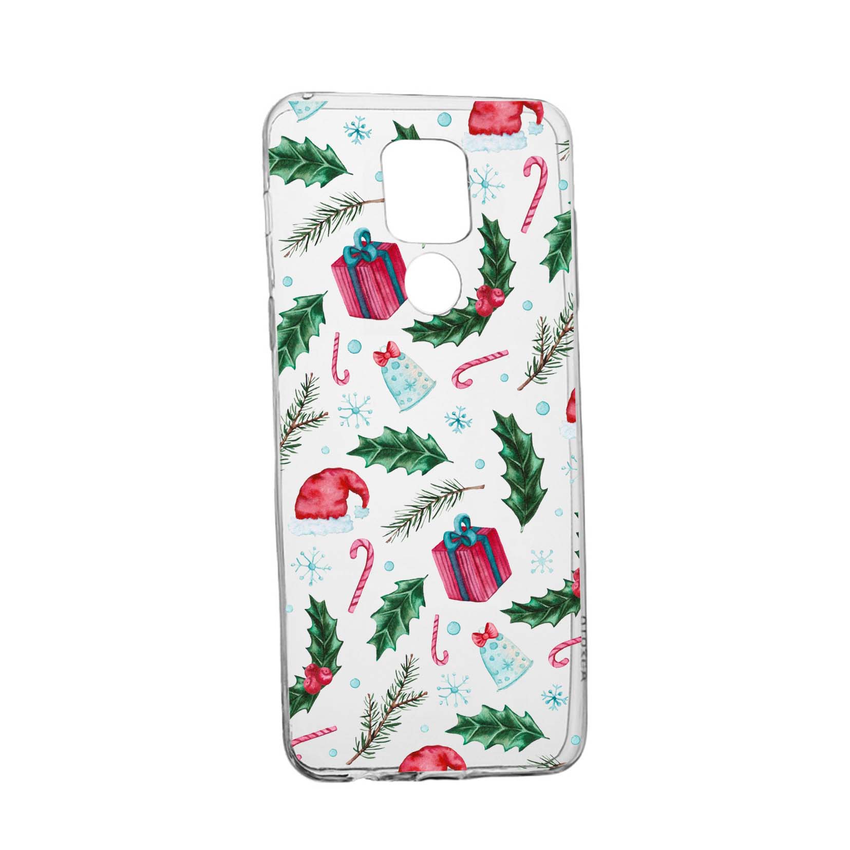 Husa Silicon Xmas, Compatibila Cu Motorola Moto E7 Plus, rezistenta la uzura, anti-alunecare, 314