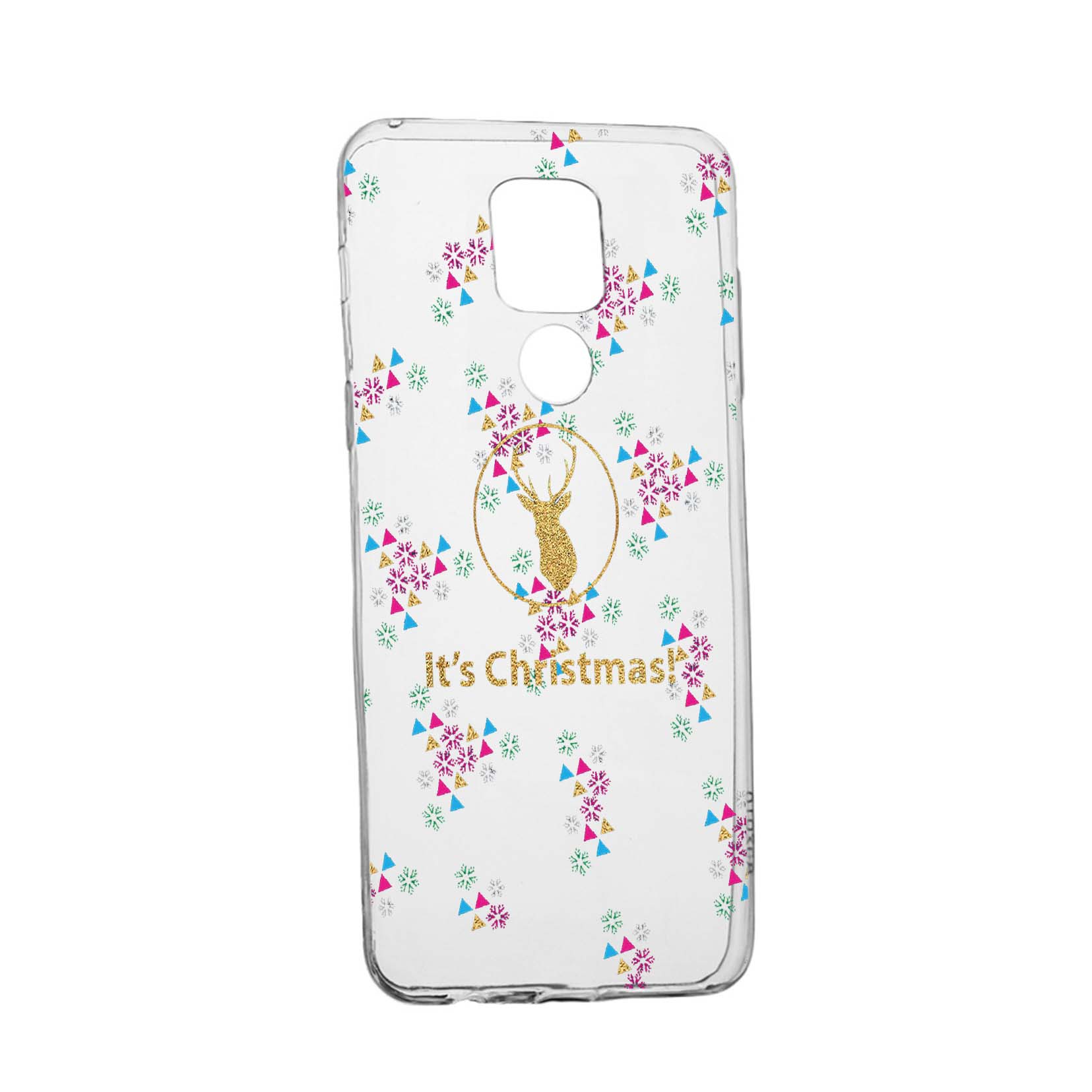 Husa Silicon Xmas, Compatibila Cu Motorola Moto E7 Plus, rezistenta la uzura, anti-alunecare, 313