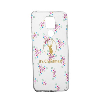 Husa Silicon Xmas, Compatibila Cu Motorola Moto E7 Plus, rezistenta la uzura, anti-alunecare, 313 Husa Silicon Xmas, Compatibila Cu Motorola Moto E7 Plus, rezistenta la uzura, anti-alunecare, 313