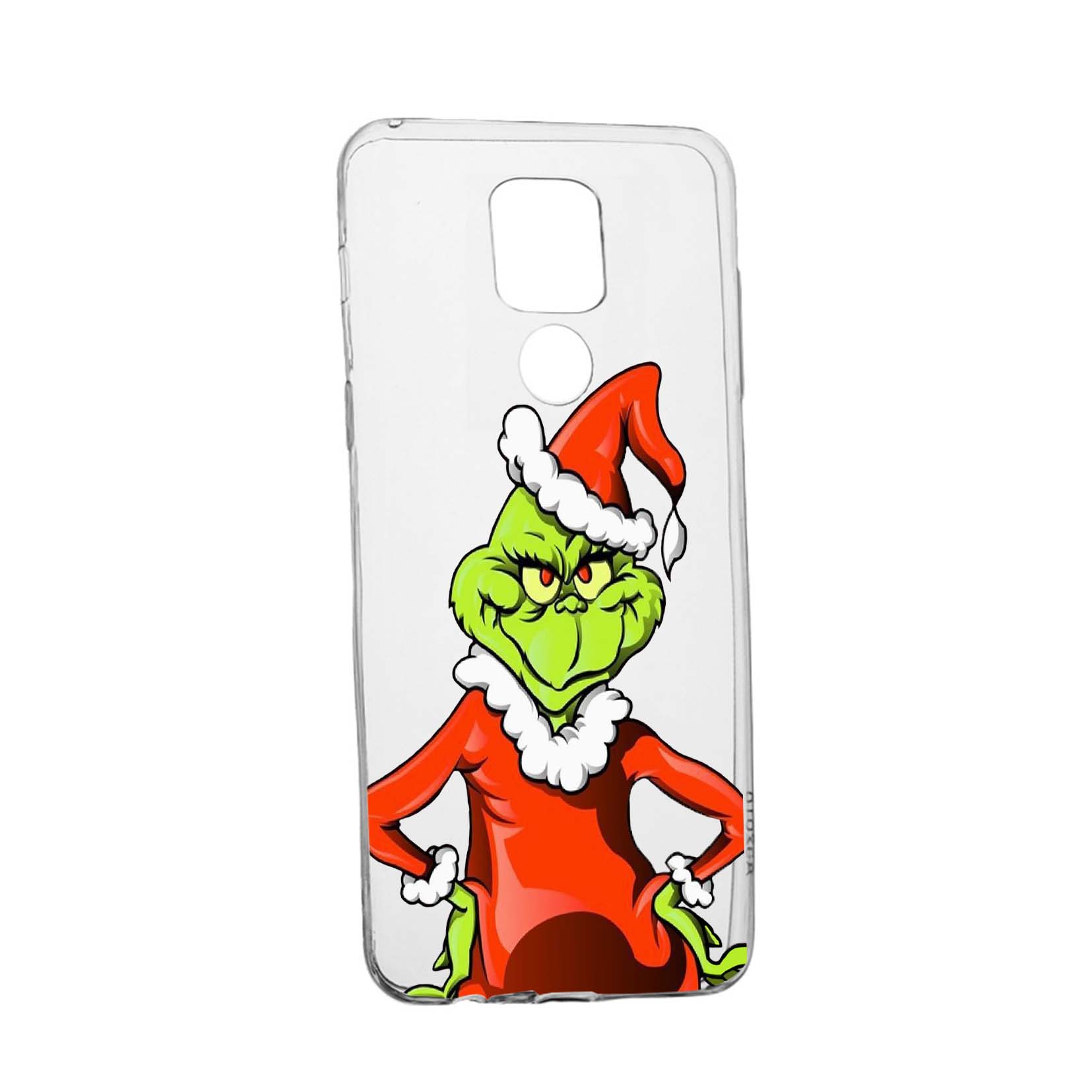 Husa Silicon Xmas, Compatibila Cu Motorola Moto E7 Plus, rezistenta la uzura, anti-alunecare, 322