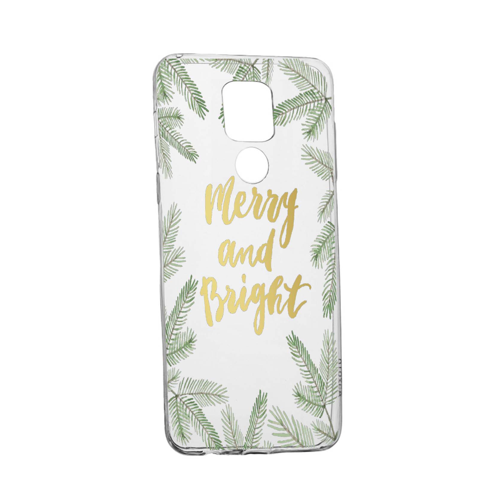 Husa Silicon Xmas, Compatibila Cu Motorola Moto E7 Plus, rezistenta la uzura, anti-alunecare, 336