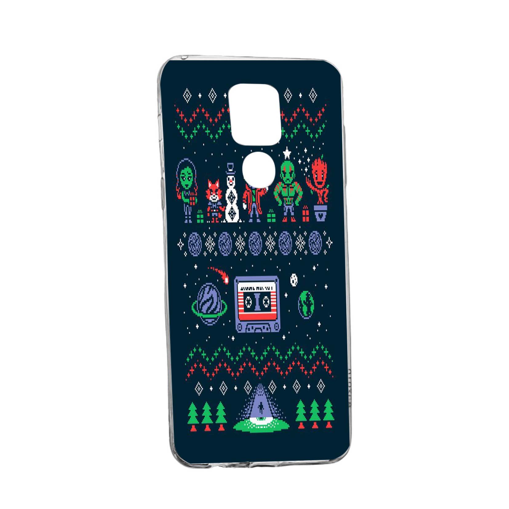 Husa Silicon Xmas, Compatibila Cu Motorola Moto E7 Plus, rezistenta la uzura, anti-alunecare, 327