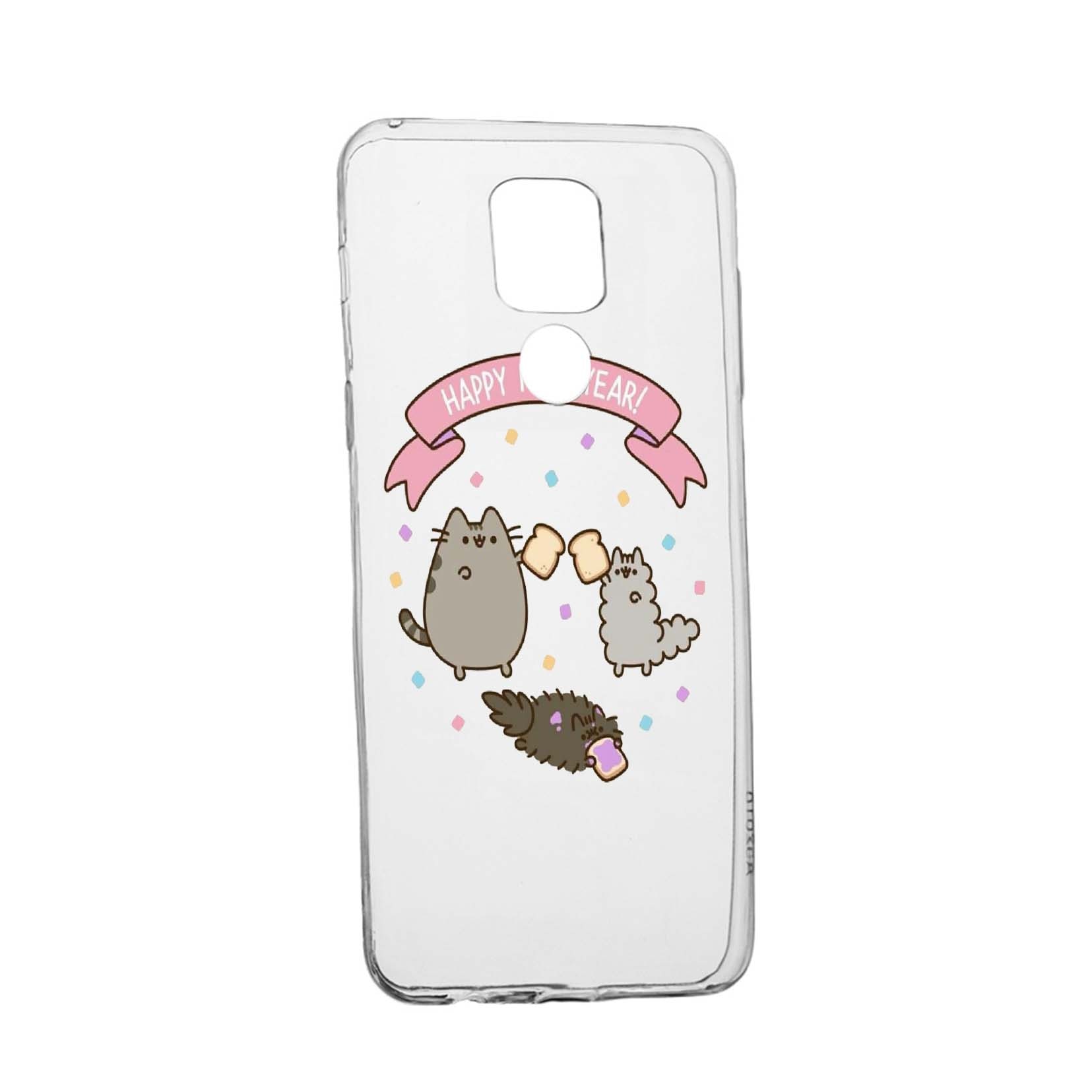 Husa Silicon Happy New Year, Compatibila Cu Motorola Moto G9 Play, rezistenta la uzura, anti-alunecare, 356