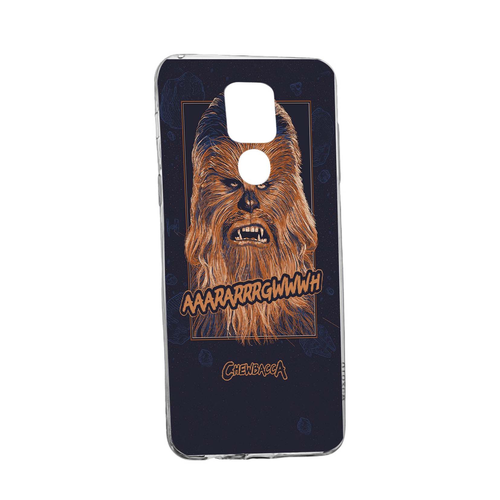 Husa Silicon Star Wars Chewbacca, Compatibila Cu Motorola Moto E7 Plus, rezistenta la uzura, anti-alunecare, 413