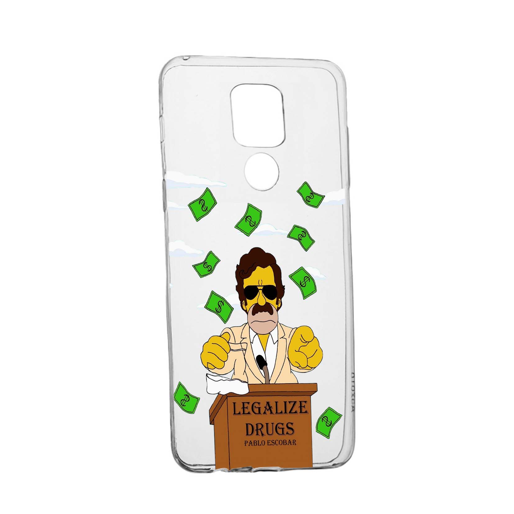 Husa Silicon Narcos Pablo Escobar, Movie Compatibila Cu Motorola Moto G9, rezistenta la uzura, anti-alunecare, 437