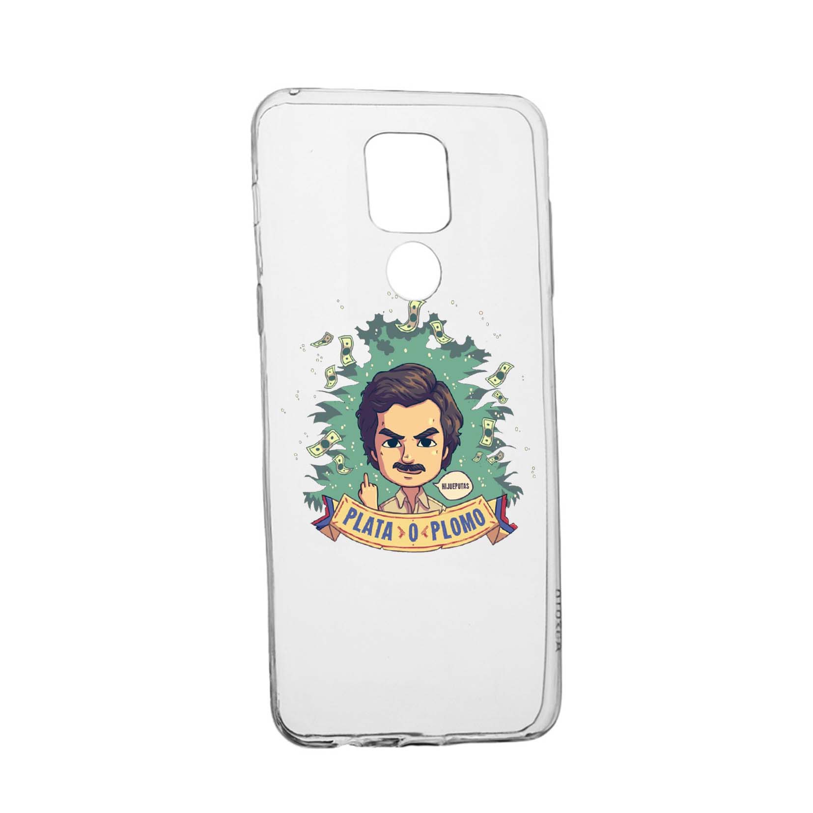 Husa Silicon Narcos Pablo Escobar, Movie Compatibila Cu Motorola Moto E7 Plus, rezistenta la uzura, anti-alunecare, 447