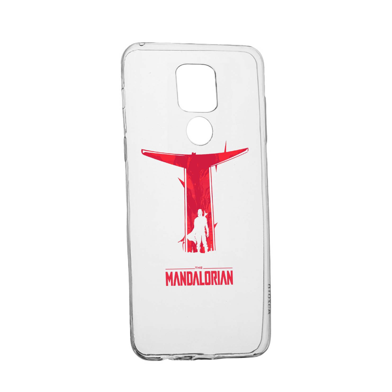 Husa Silicon Star Wars, The Mandalorian Compatibila Cu Motorola Moto E7 Plus, rezistenta la uzura, anti-alunecare, 458