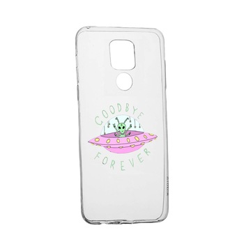 Husa Silicon Universe, Planets UFO Good Bye, Compatibila Cu Motorola Moto E7 Plus, rezistenta la uzura, anti-alunecare, 474 Husa Silicon Universe, Planets UFO Good Bye, Compatibila Cu Motorola Moto E7 Plus, rezistenta la uzura, anti-alunecare, 474