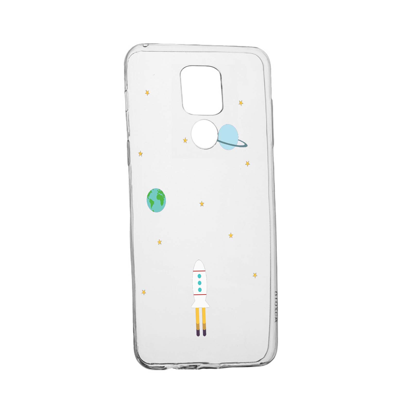 Husa Silicon Universe, Spacecraft, Compatibila Cu Motorola Moto E7 Plus, rezistenta la uzura, anti-alunecare, 471