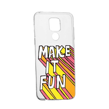 Husa Silicon Make It Fun, Compatibila Cu Motorola Moto G9 Play, rezistenta la uzura, anti-alunecare, 494 Husa Silicon Make It Fun, Compatibila Cu Motorola Moto G9 Play, rezistenta la uzura, anti-alunecare, 494