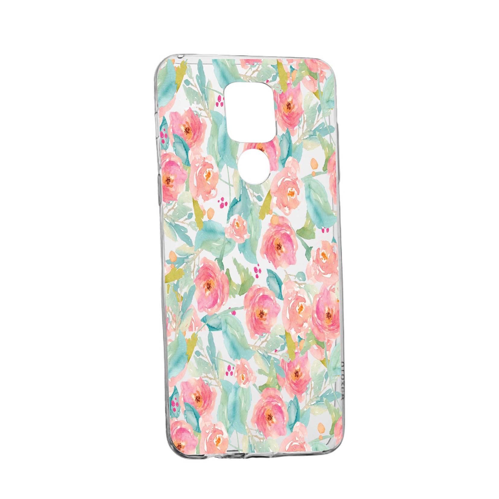 Husa Silicon Flowers, Pastel colors, Compatibila Cu Motorola Moto G9 Play, rezistenta la uzura, anti-alunecare, 503