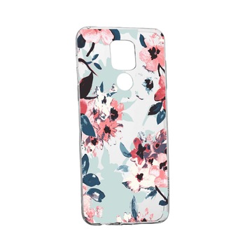 Husa Silicon Flowers, Pastel colors, Compatibila Cu Motorola Moto E7 Plus, rezistenta la uzura, anti-alunecare, 508 Husa Silicon Flowers, Pastel colors, Compatibila Cu Motorola Moto E7 Plus, rezistenta la uzura, anti-alunecare, 508