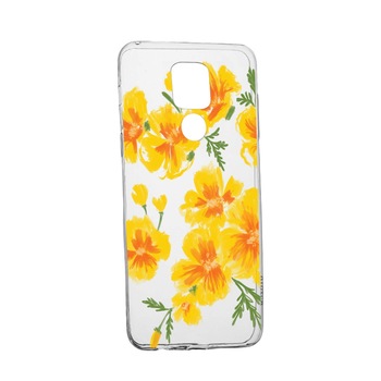 Husa Silicon Flowers, Pastel colors, Compatibila Cu Motorola Moto G9, rezistenta la uzura, anti-alunecare, 502 Husa Silicon Flowers, Pastel colors, Compatibila Cu Motorola Moto G9, rezistenta la uzura, anti-alunecare, 502