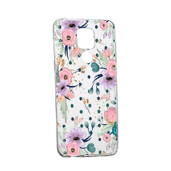 Husa Silicon Flowers, Compatibila Cu Motorola Moto G9, rezistenta la uzura, anti-alunecare, 495 Husa Silicon Flowers, Compatibila Cu Motorola Moto G9, rezistenta la uzura, anti-alunecare, 495