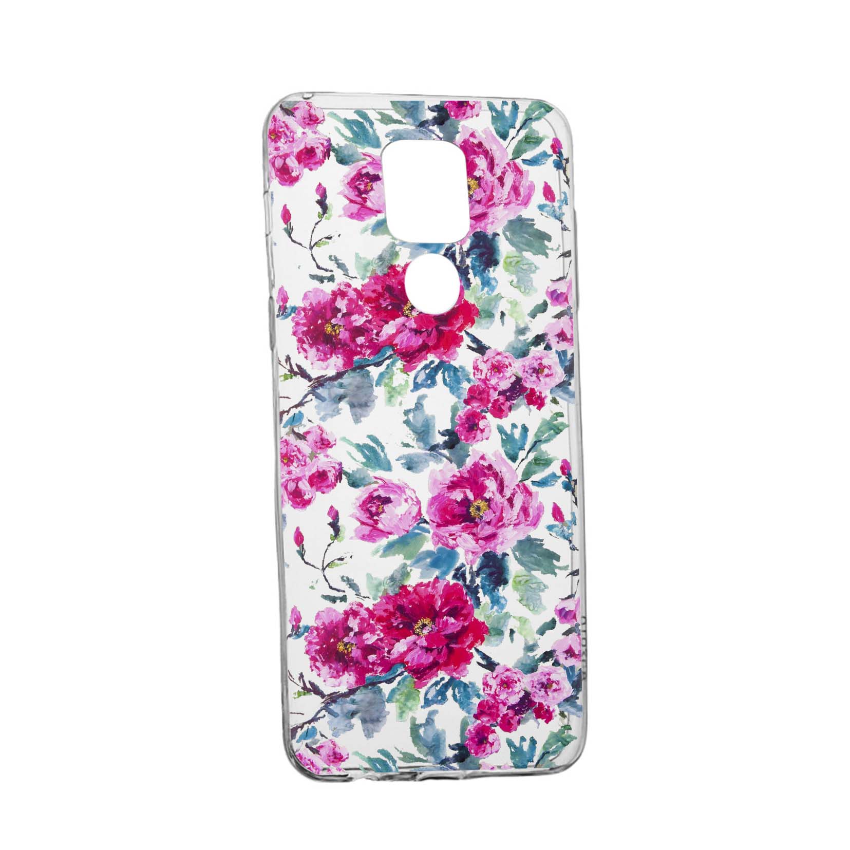 Husa Silicon Flowers, Pastel colors, Compatibila Cu Motorola Moto G9 Play, rezistenta la uzura, anti-alunecare, 507