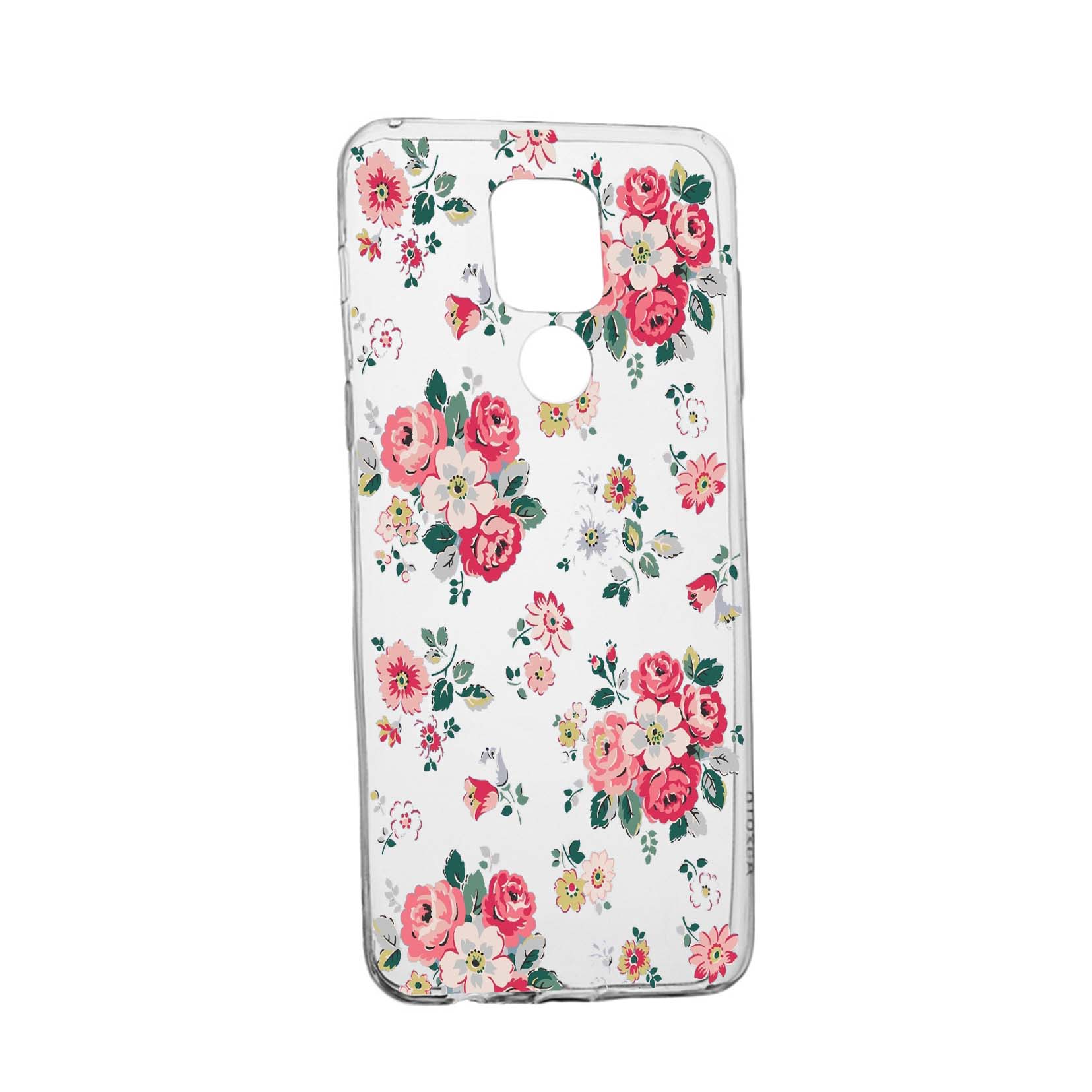 Husa Silicon Flowers, Pastel colors, Compatibila Cu Motorola Moto G9 Play, rezistenta la uzura, anti-alunecare, 511
