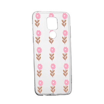 Husa Silicon Flowers, Compatibila Cu Motorola Moto G9 Play, rezistenta la uzura, anti-alunecare, 505 Husa Silicon Flowers, Compatibila Cu Motorola Moto G9 Play, rezistenta la uzura, anti-alunecare, 505