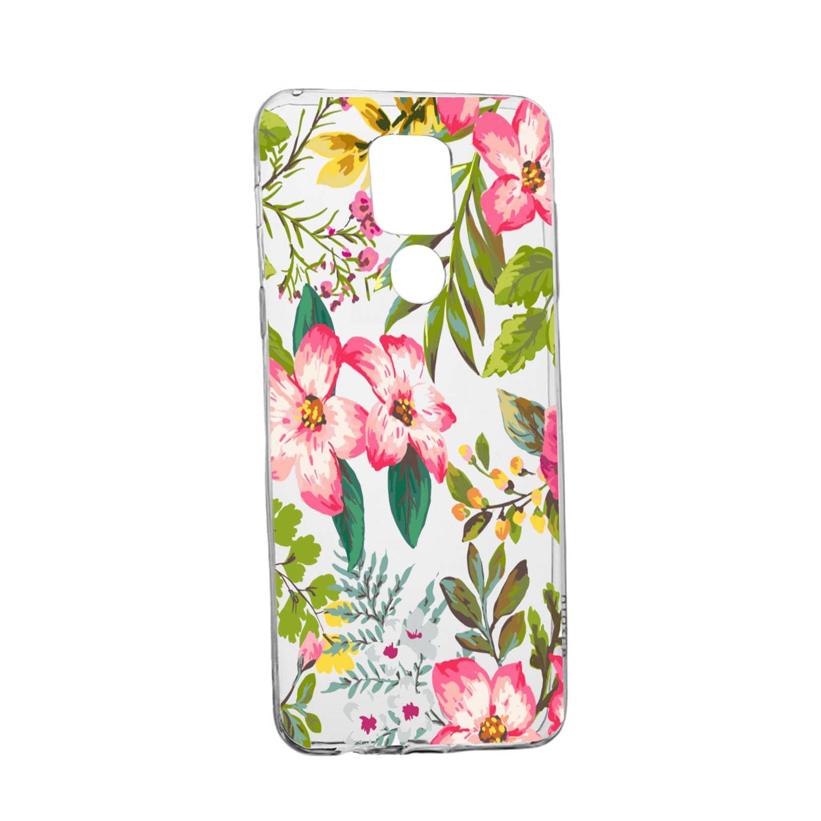 Husa Silicon Flowers, Pastel colors, Compatibila Cu Motorola Moto G9 Play, rezistenta la uzura, anti-alunecare, 510