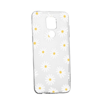 Husa Silicon Happy Flowers, Compatibila Cu Motorola Moto E7 Plus, rezistenta la uzura, anti-alunecare, 513 Husa Silicon Happy Flowers, Compatibila Cu Motorola Moto E7 Plus, rezistenta la uzura, anti-alunecare, 513