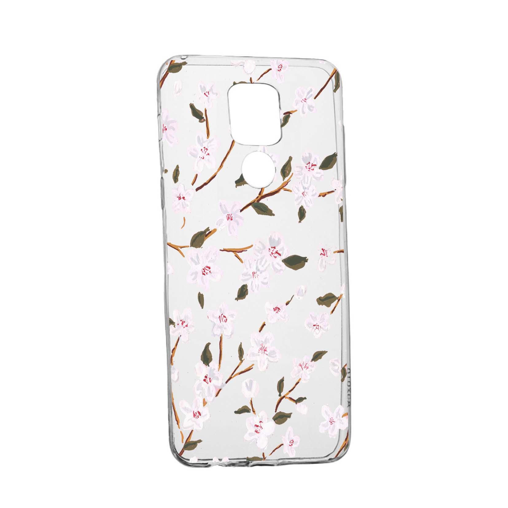 Husa Silicon Spring Flower, Compatibila Cu Motorola Moto E7 Plus, rezistenta la uzura, anti-alunecare, 512