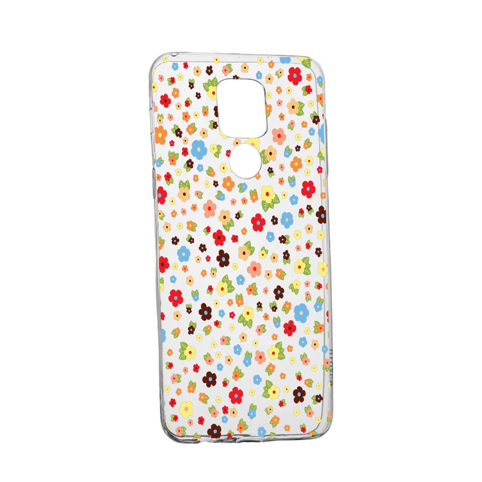 Husa Silicon Happy Flowers, Compatibila Cu Motorola Moto G9, rezistenta la uzura, anti-alunecare, 501
