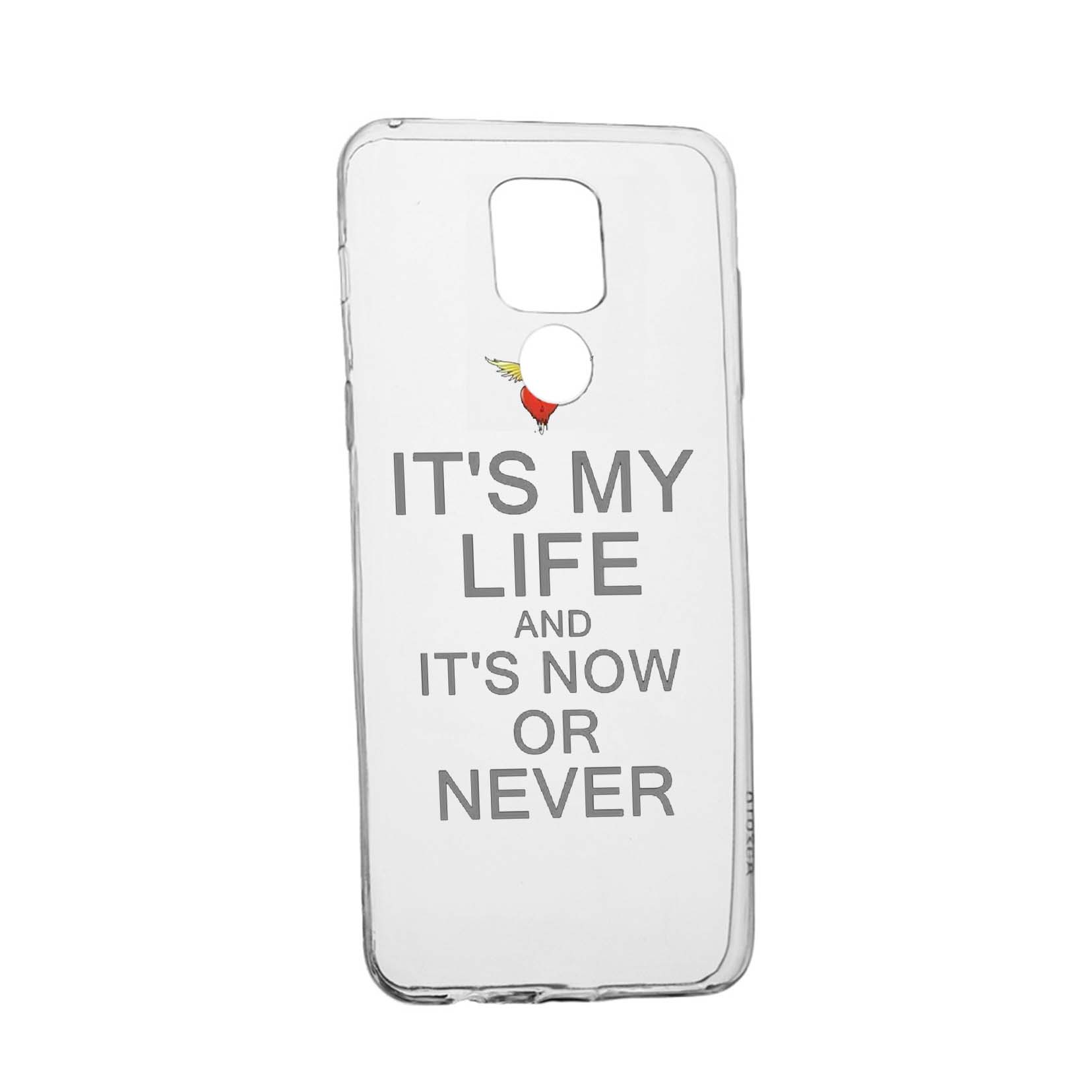 Husa Silicon It's My Life, Compatibila Cu Motorola Moto E7 Plus, rezistenta la uzura, anti-alunecare, 539
