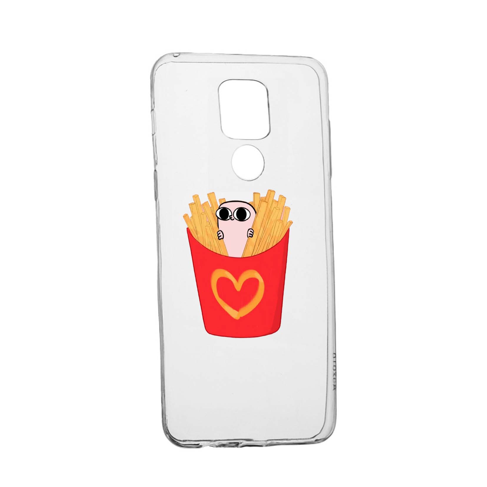 Husa Silicon I Love Chips, Compatibila Cu Motorola Moto G9 Play, rezistenta la uzura, anti-alunecare, 602