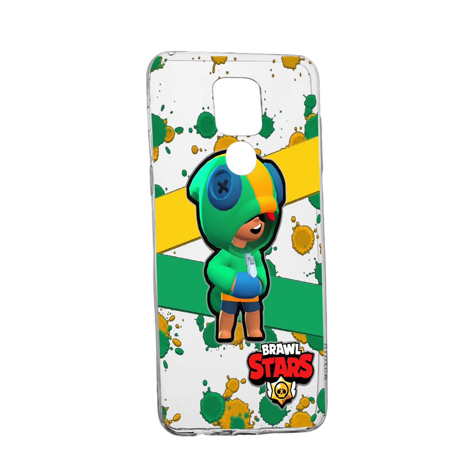 Husa Silicon Brawl Stars Leon, Compatibila Cu Motorola Moto E7 Plus, rezistenta la uzura, anti-alunecare, 647