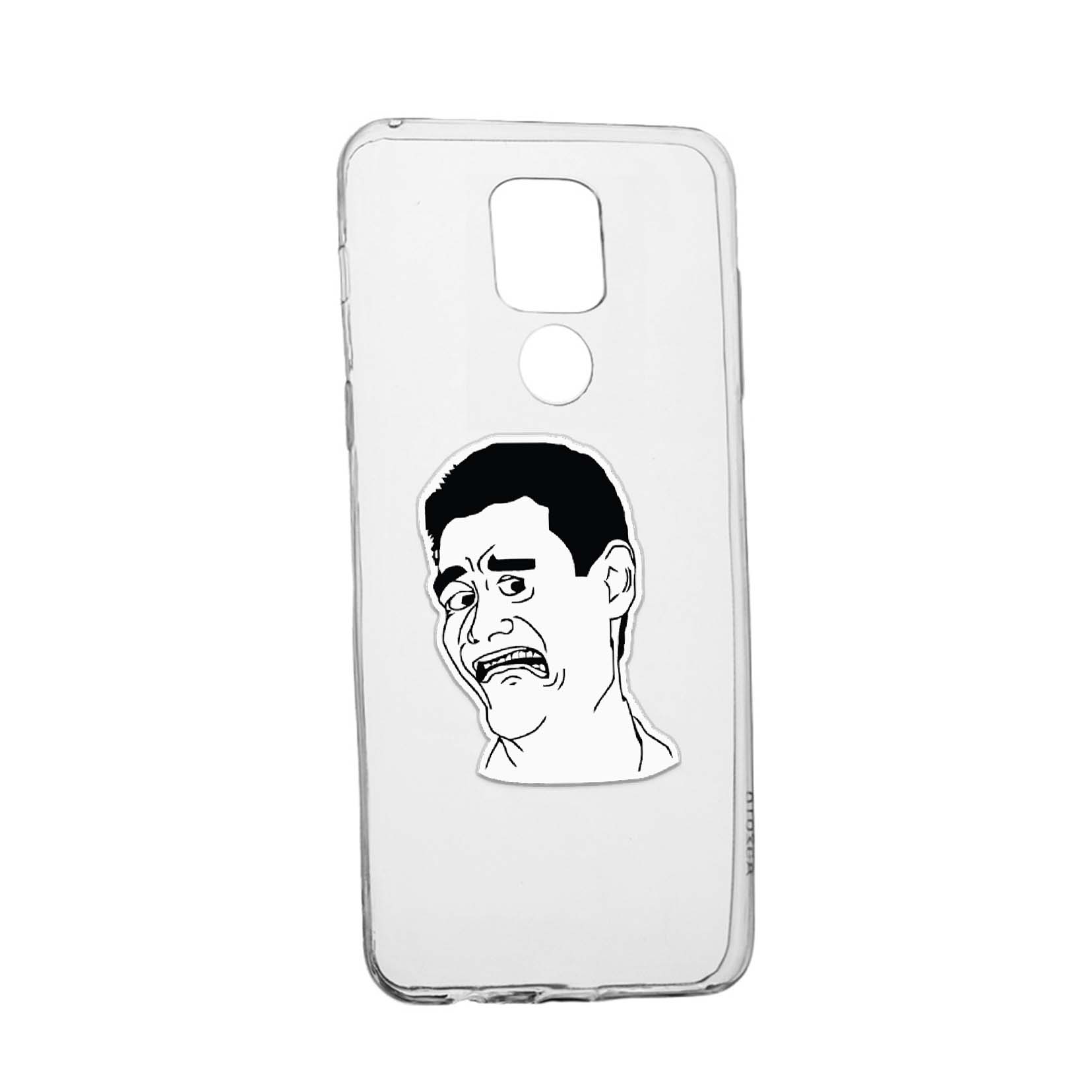 Husa Silicon Meme - Harold, Compatibila Cu Motorola Moto E7 Plus, rezistenta la uzura, anti-alunecare, 660