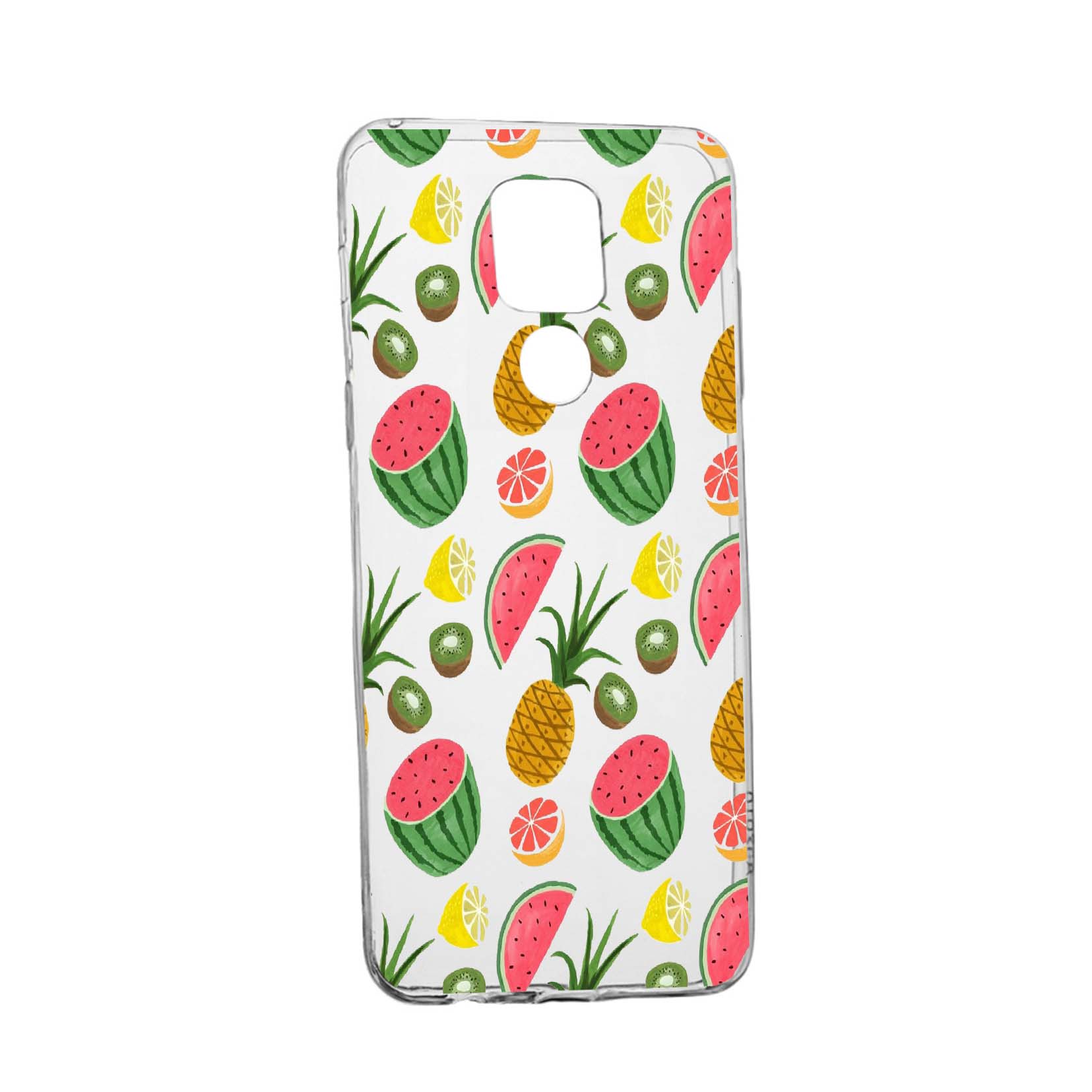 Husa Silicon Ananas, Compatibila Cu Motorola Moto E7 Plus, rezistenta la uzura, anti-alunecare, 666