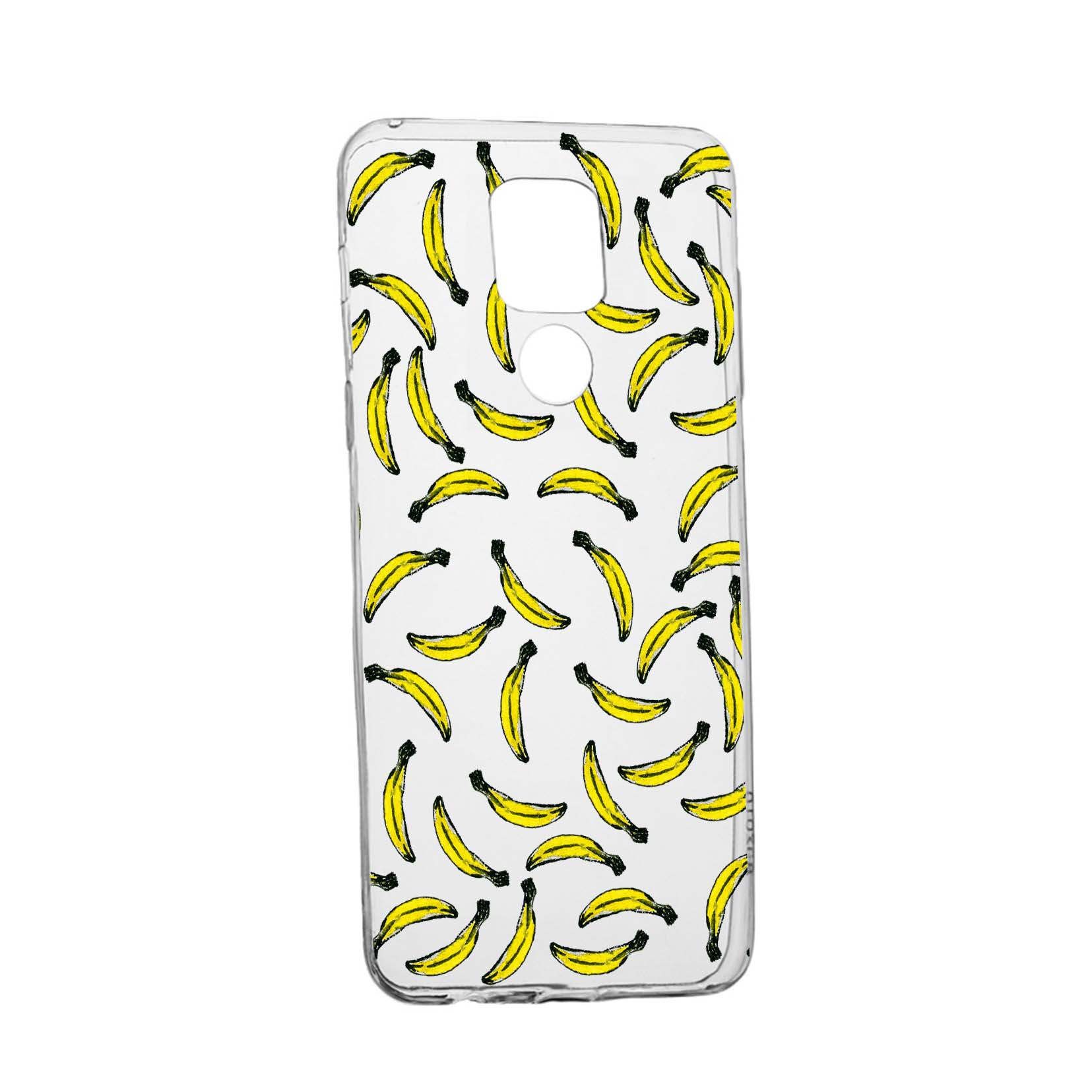 Husa Silicon Bananas, Compatibila Cu Motorola Moto E7 Plus, rezistenta la uzura, anti-alunecare, 664