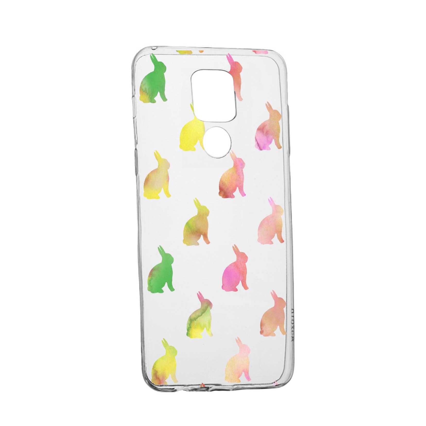 Husa Silicon Cool Rabbits, Compatibila Cu Motorola Moto G9, rezistenta la uzura, anti-alunecare, 695